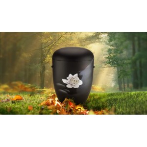 Biodegradable Cremation Ashes Funeral Urn / Casket - WATER LILY (B)